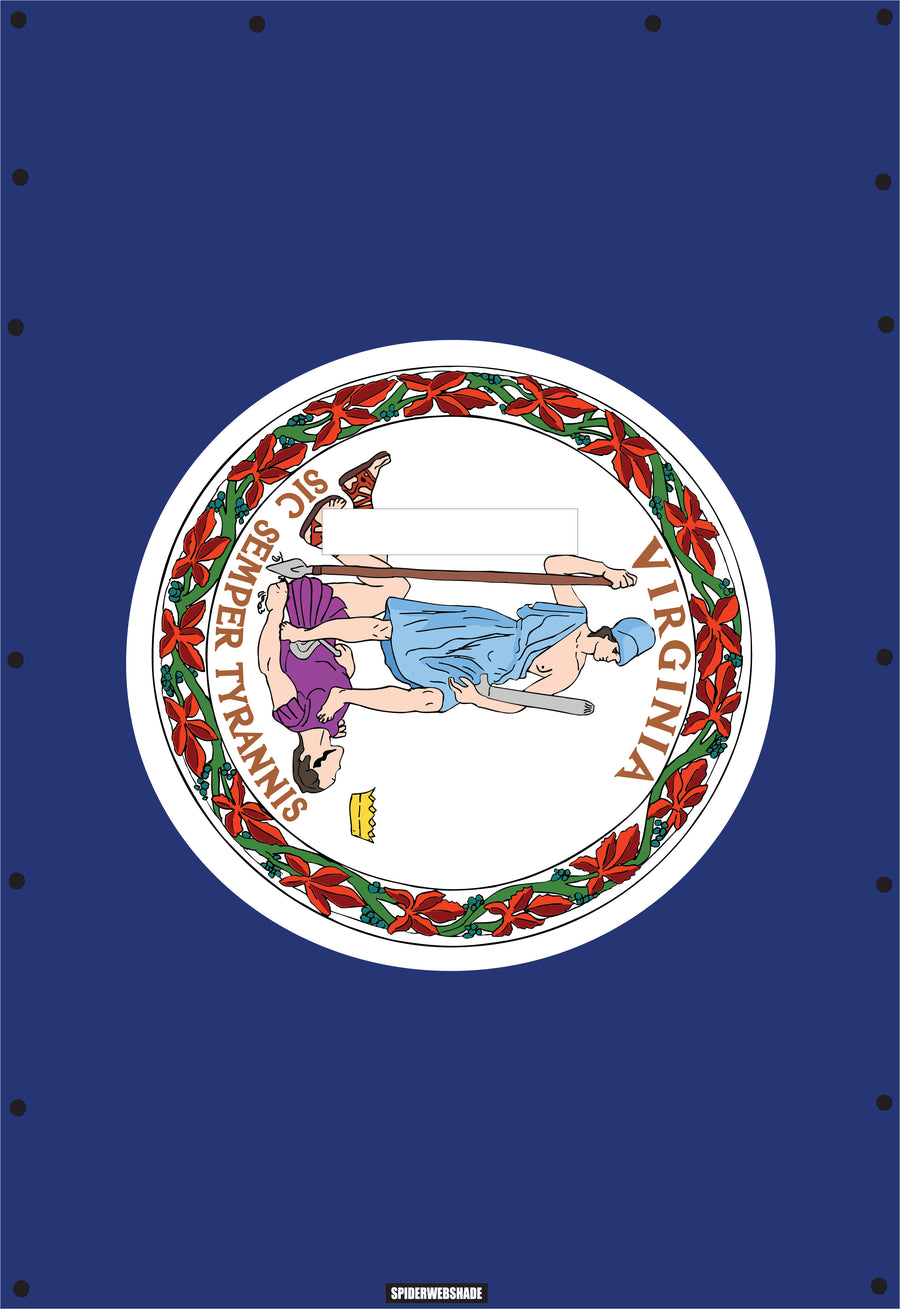 JL4D Printed Virginia flag SPIDERWEBSHADE shadetop design