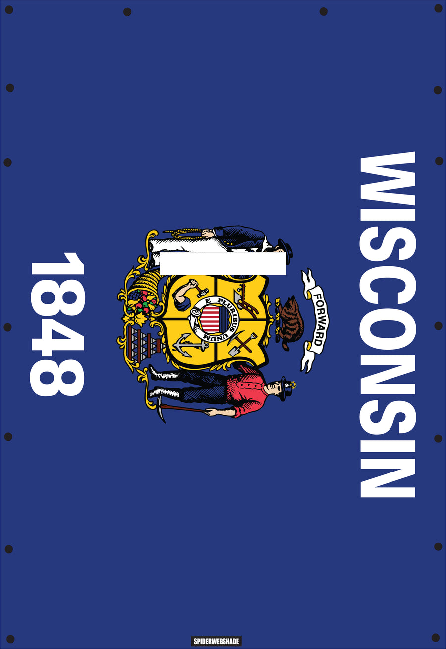 JL4D Printed Wisconsin flag SPIDERWEBSHADE shadetop design