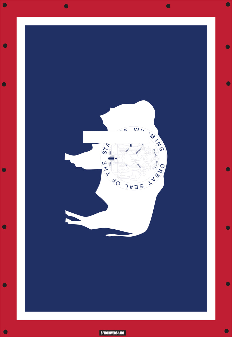 JL4D Printed Wyoming flag SPIDERWEBSHADE shadetop design