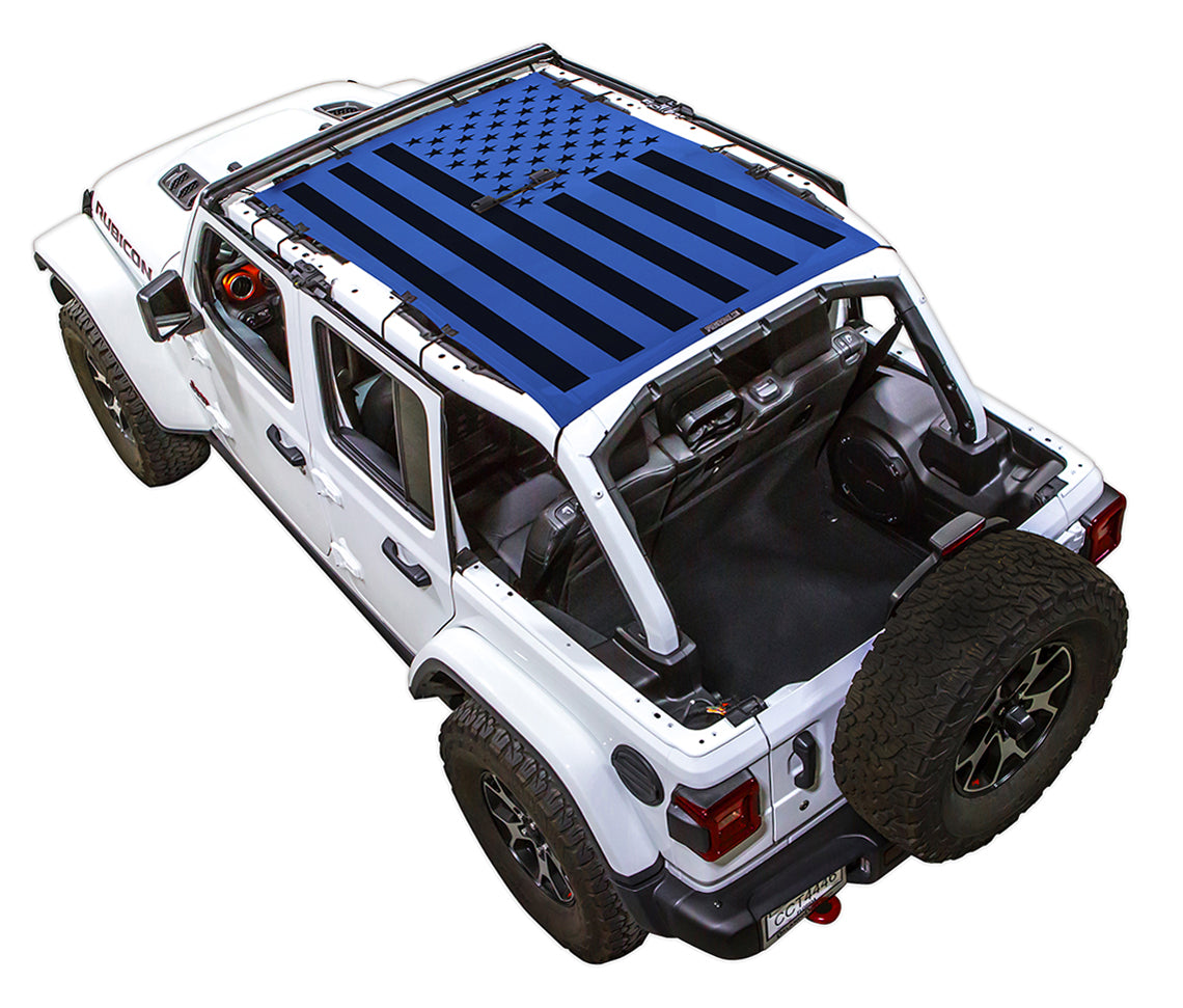 Jeep Wrangler JLU JL4D Tactical Flag Solid - SPIDERWEBSHADE