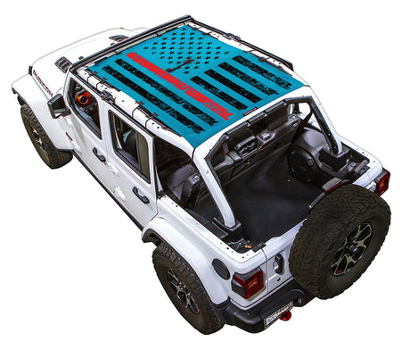 JL4D Tactical Flag Distressed Thin Red Line