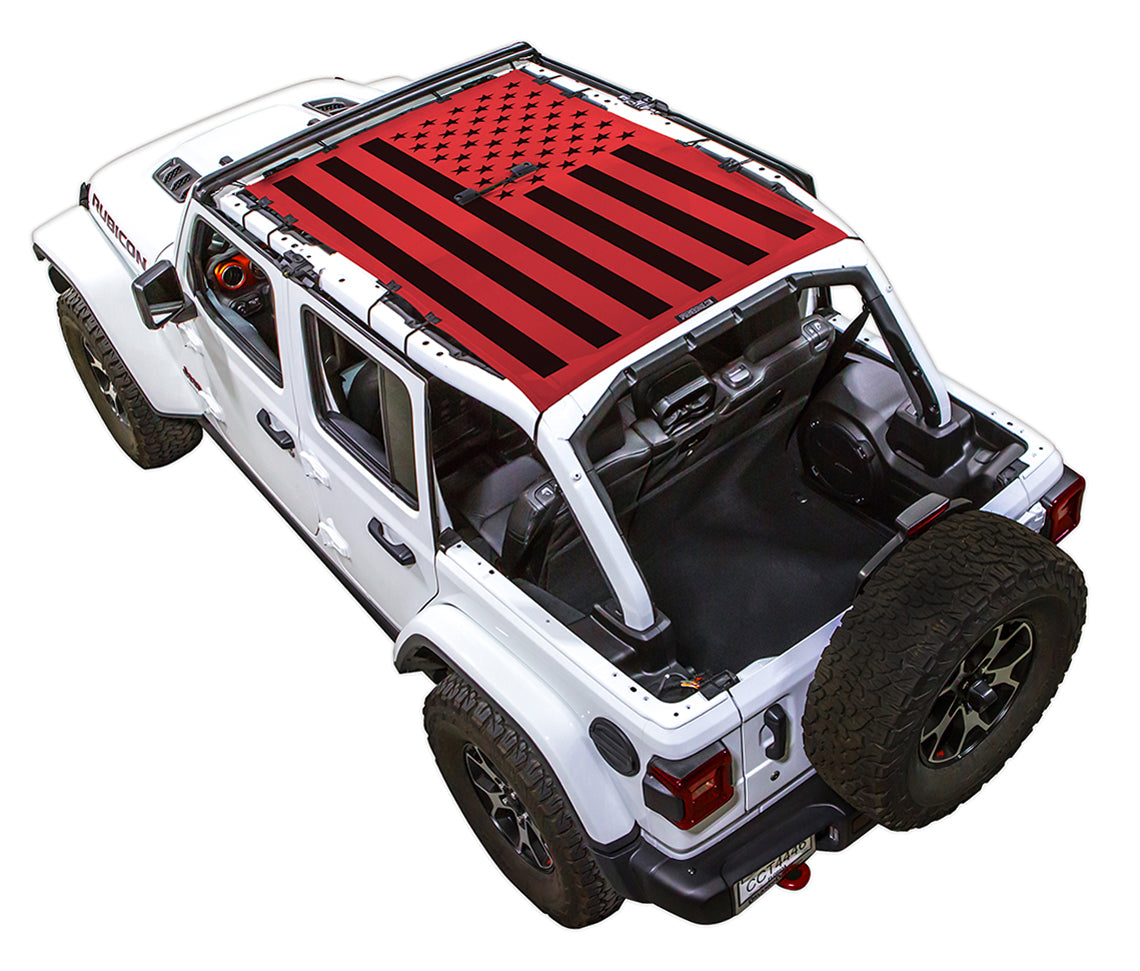 Jeep Wrangler JLU JL4D Tactical Flag Solid - SPIDERWEBSHADE