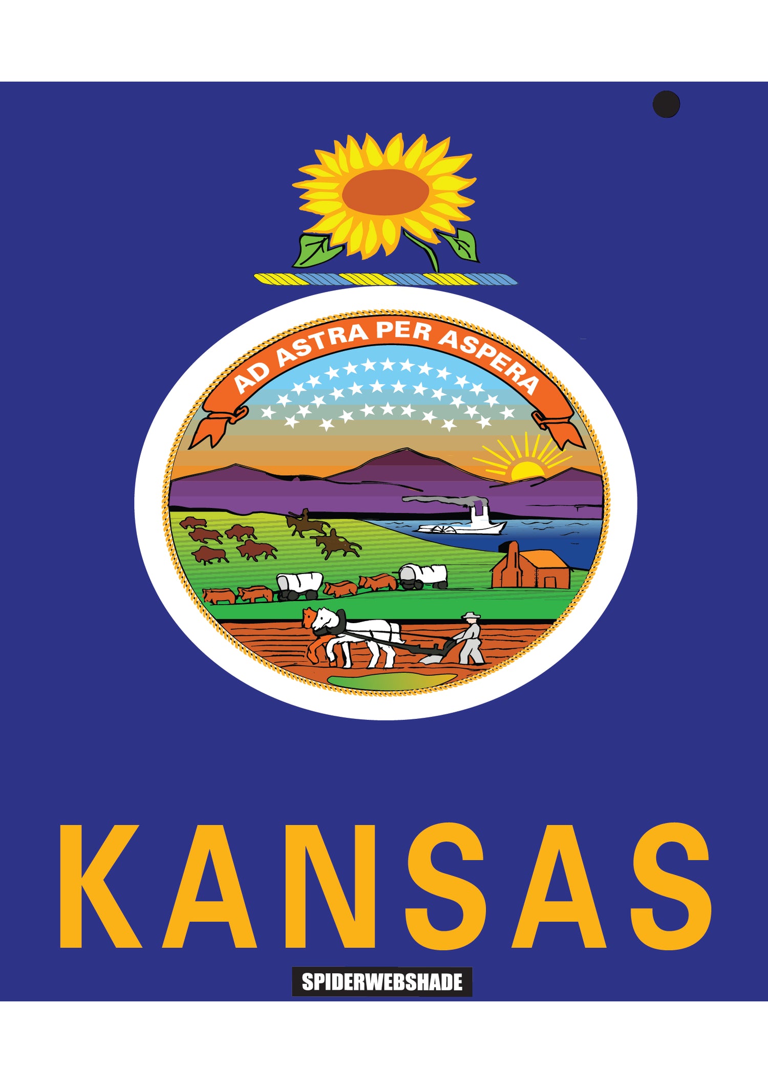 JLKINI 2D/4D PRINTED STATE FLAGS