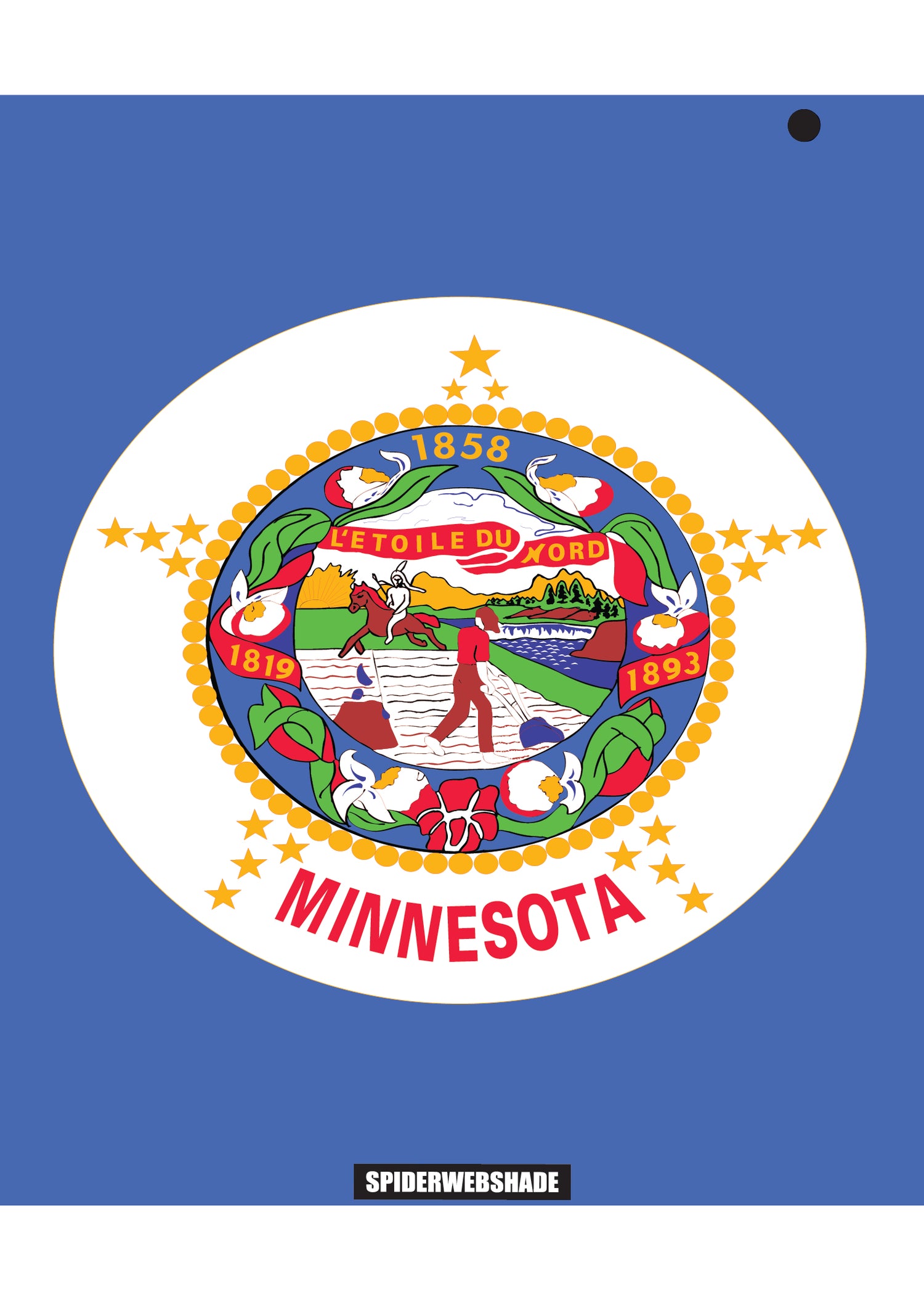 JLKINI 2D/4D PRINTED STATE FLAGS