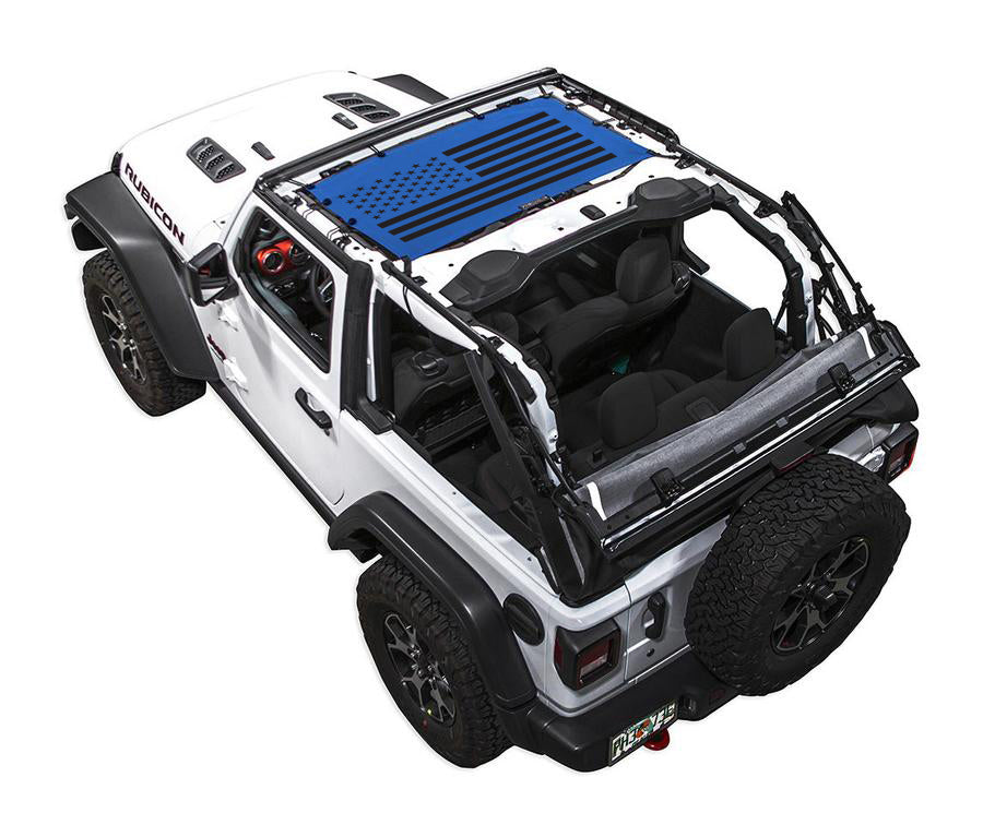 Jeep Wrangler JL Sunshade Mesh Top JLkini 2D SPIDERWEBSHADE