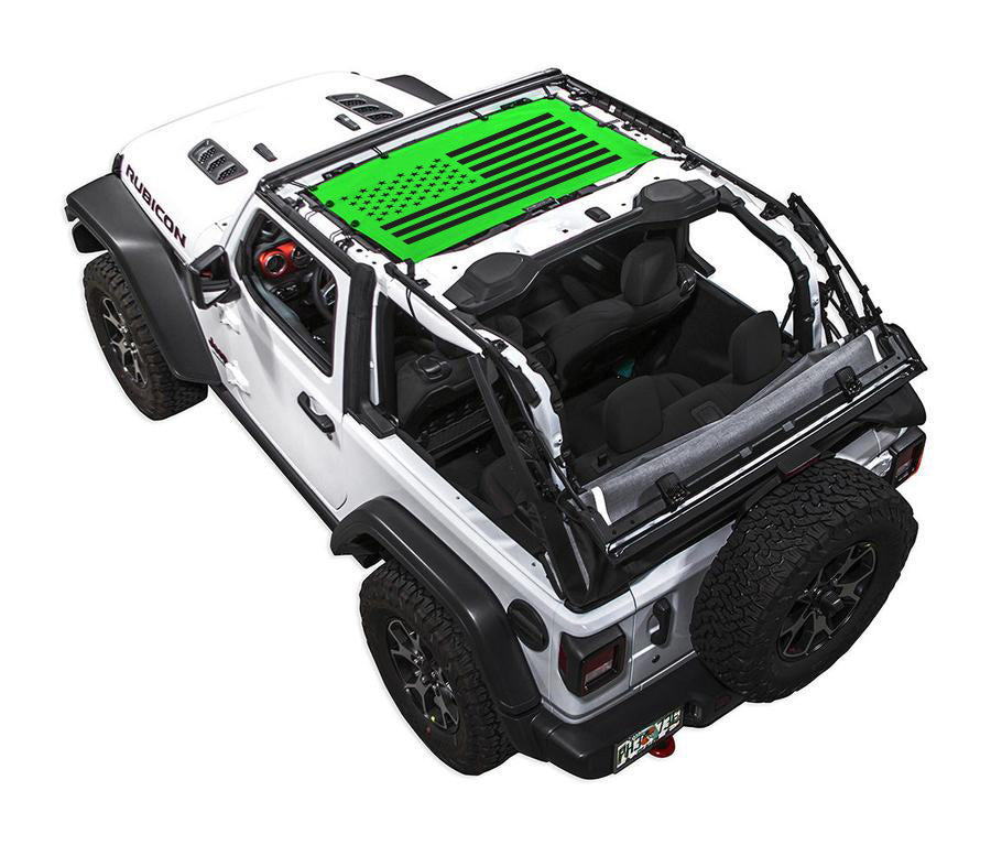 Jeep Wrangler JL Sunshade Mesh Top JLkini 2D SPIDERWEBSHADE