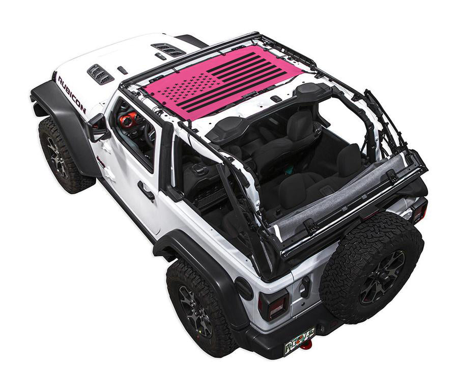 MOPAR Jeep Wrangler サンシェード MOPAR Mesh Sun Bonnet Soft Top 4-Door Only for 18-up Jeep Wrangler