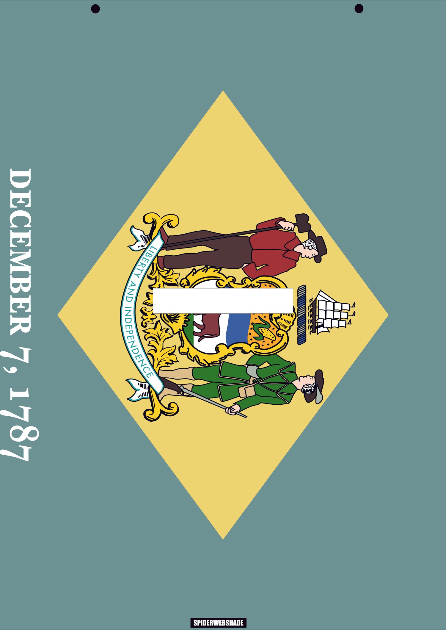 GLADIATOR JT4D Printed Delaware flag shadetop design