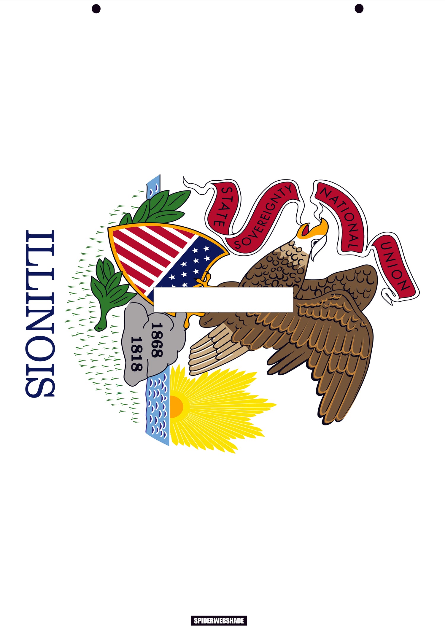 GLADIATOR JT4D Printed Illinois flag shadetop design