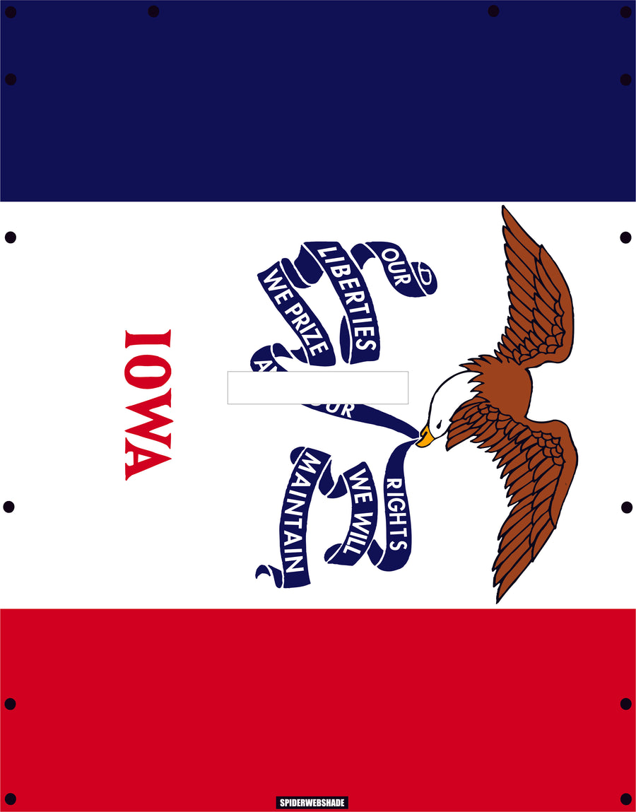 GLADIATOR JT4D Printed Iowa flag shadetop design