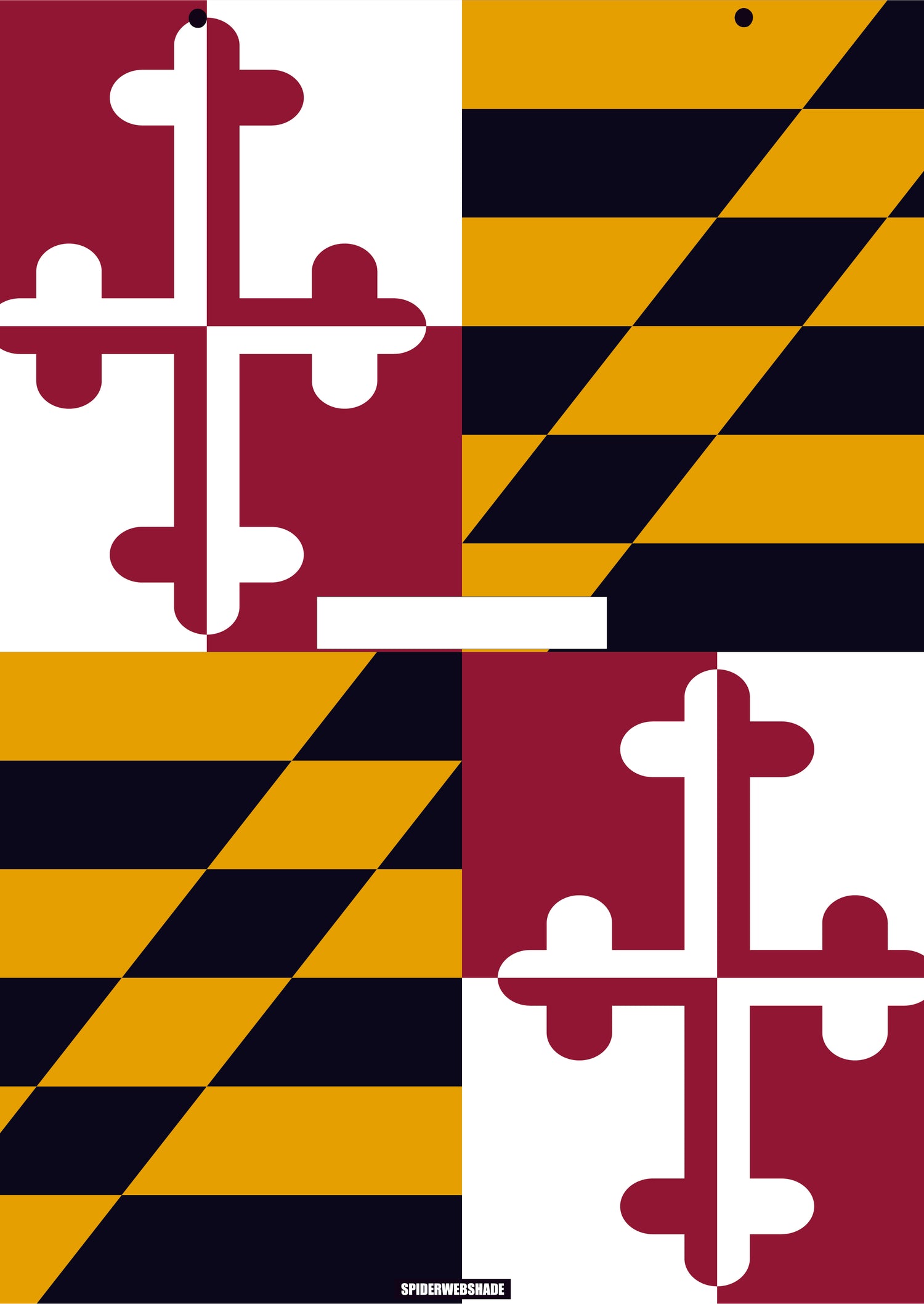 GLADIATOR JT4D Printed Maryland flag shadetop design