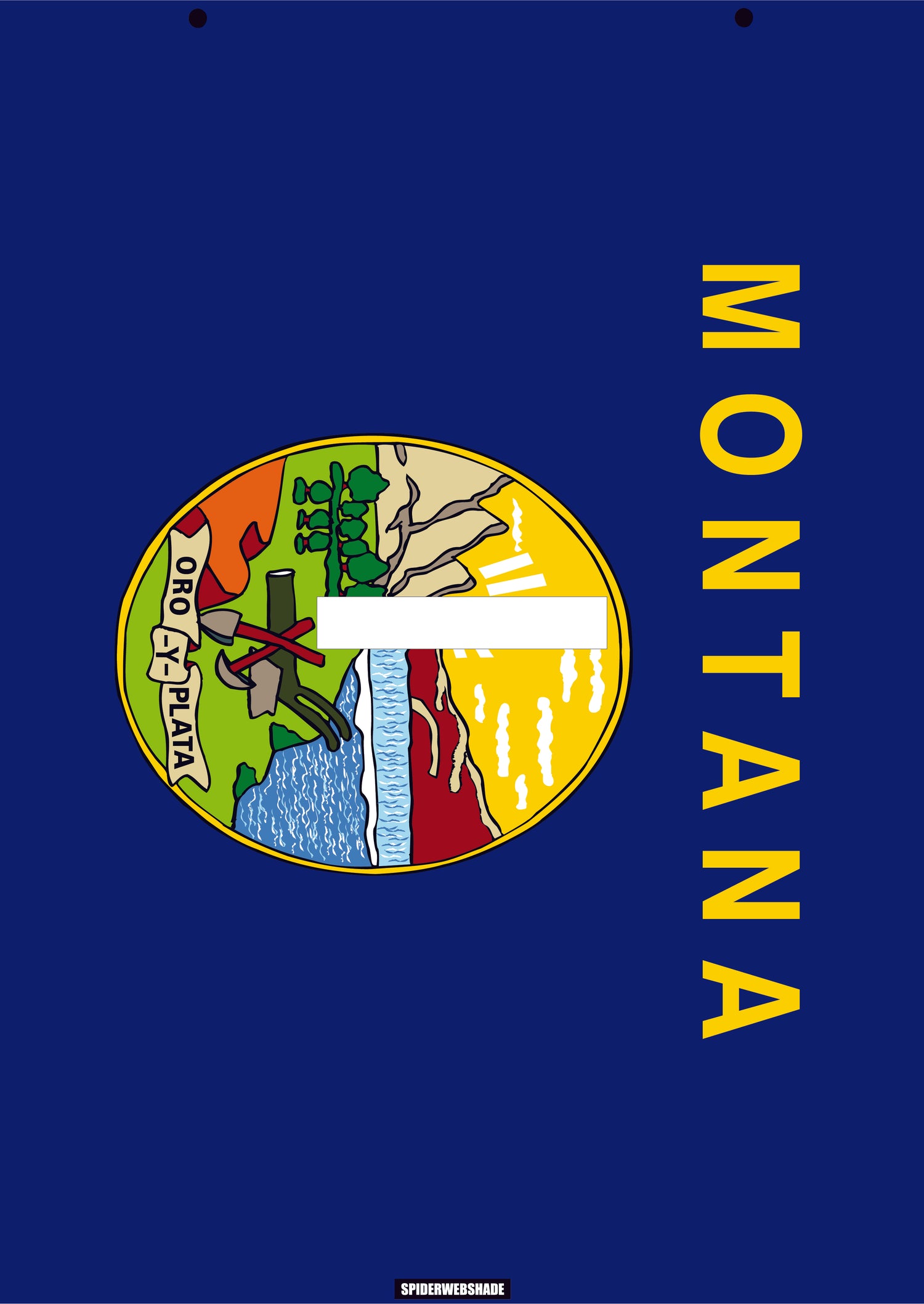 GLADIATOR JT4D Printed Montana flag shadetop design