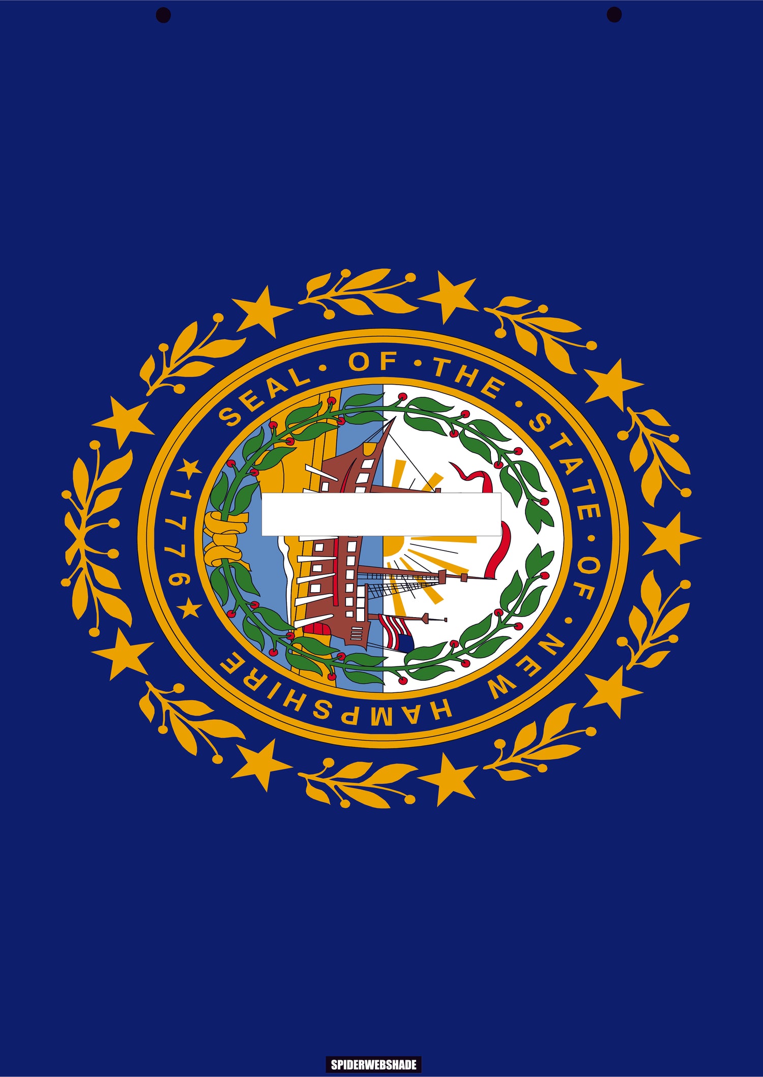 GLADIATOR JT4D Printed New Hampshire flag shadetop design