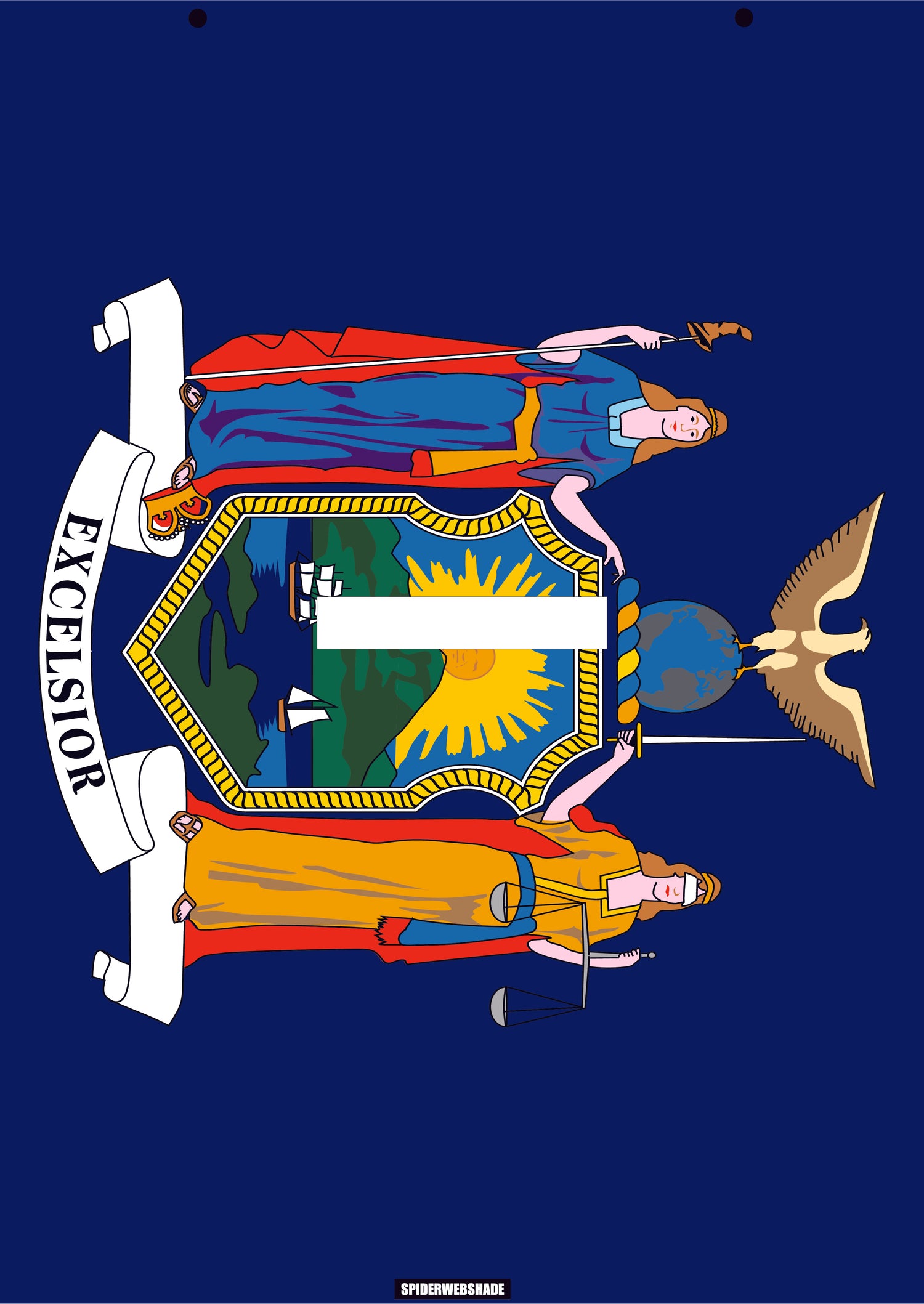 GLADIATOR JT4D Printed New York flag shadetop design