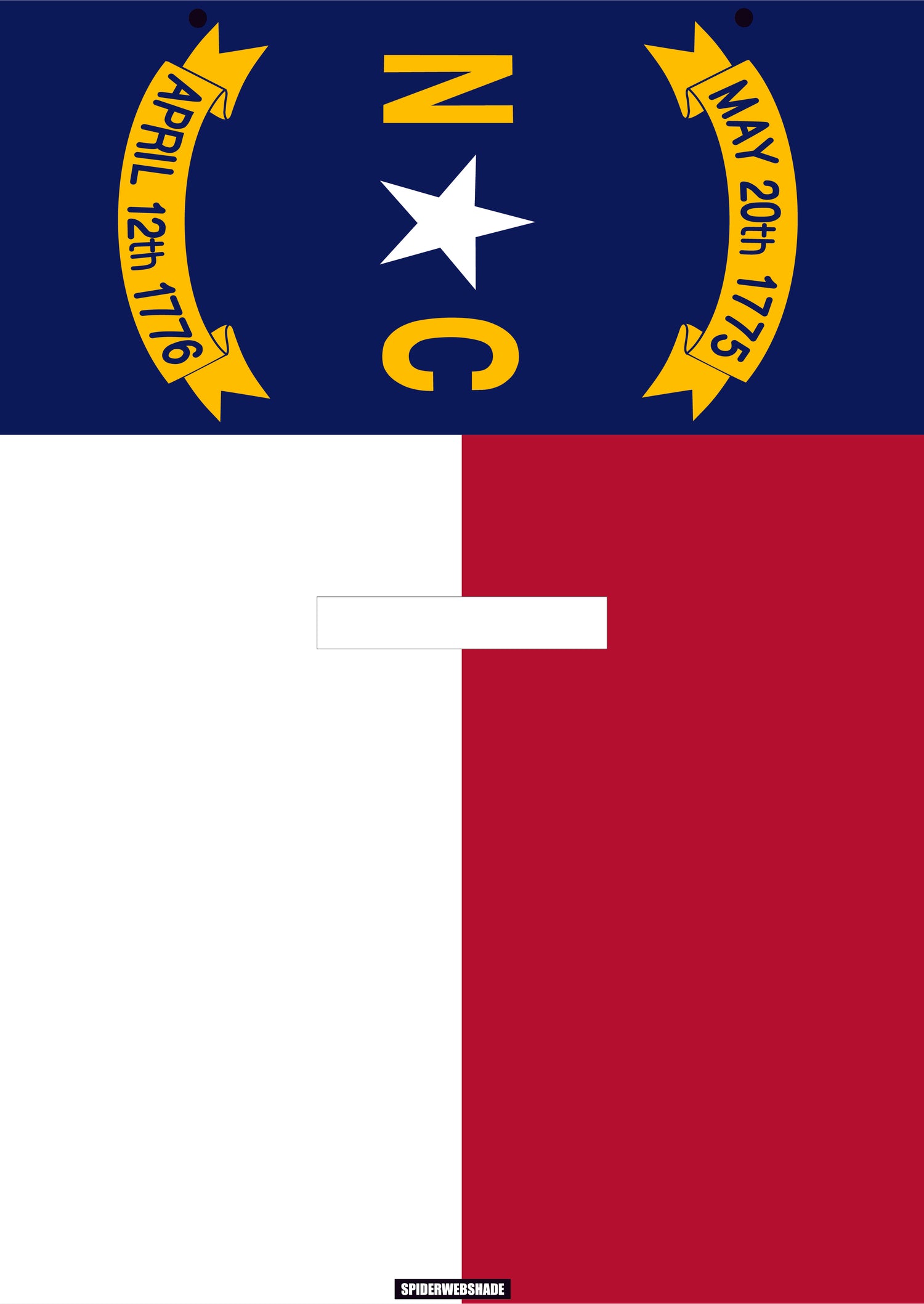 GLADIATOR JT4D Printed North Carolina flag shadetop design