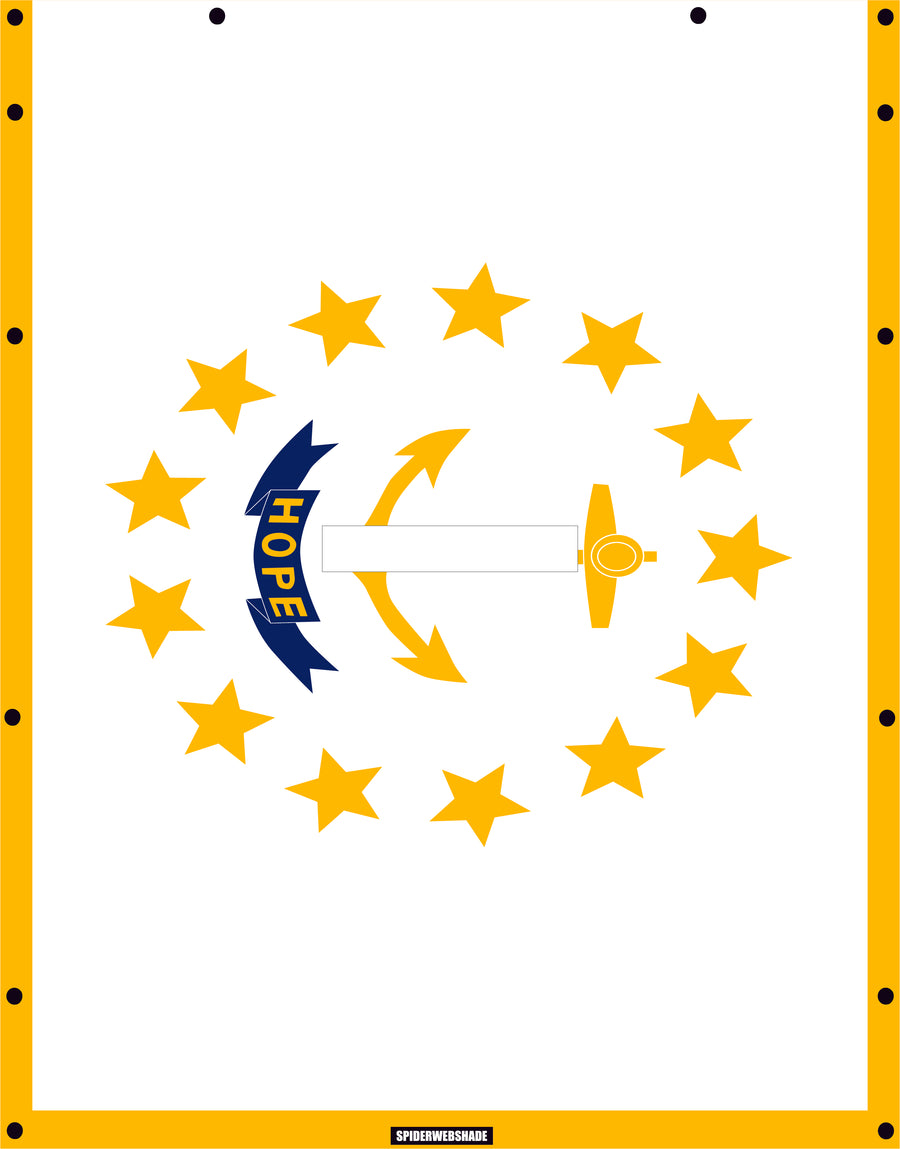 GLADIATOR JT4D Printed Rhode Island flag shadetop design