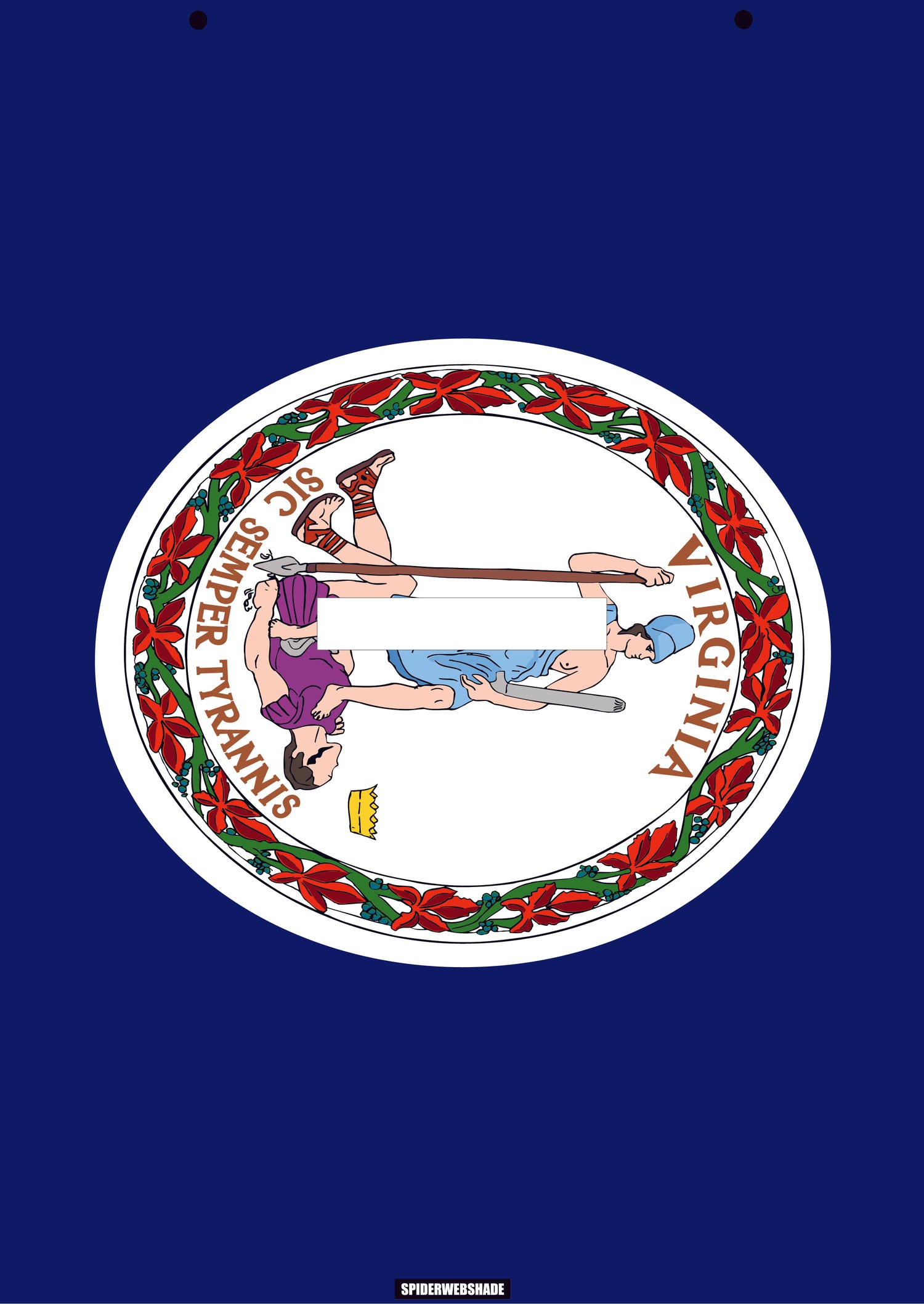 GLADIATOR JT4D Printed Virginia flag shadetop design