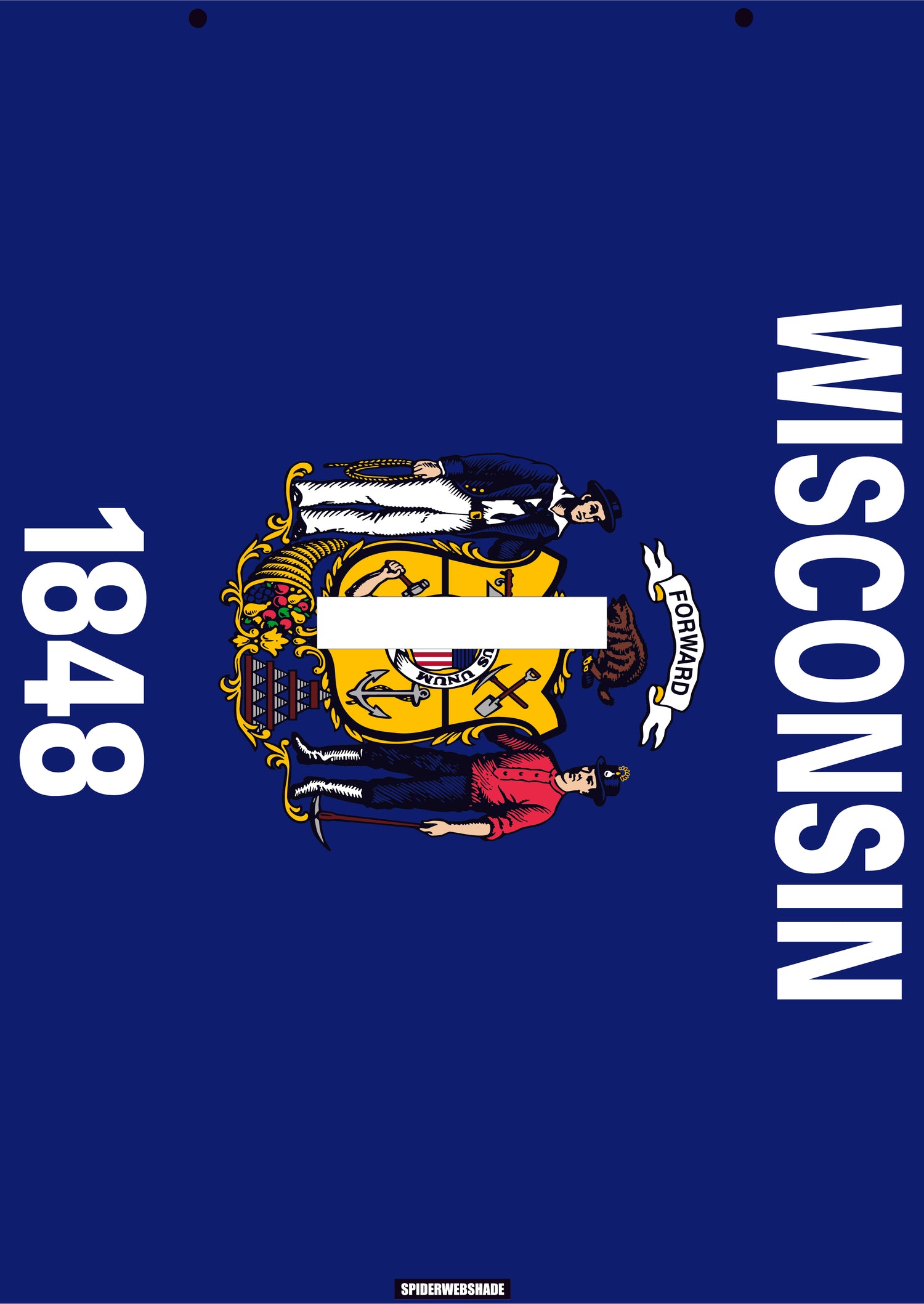GLADIATOR JT4D Printed Wisconsin flag shadetop design