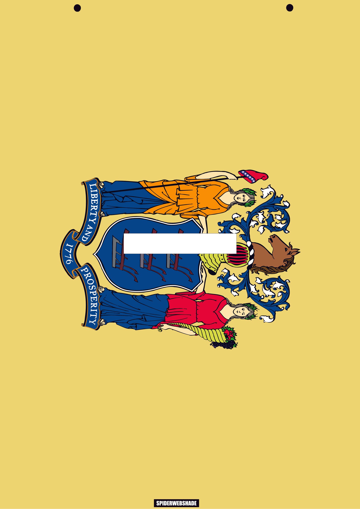 GLADIATOR JT4D Printed New Jersey flag shadetop design