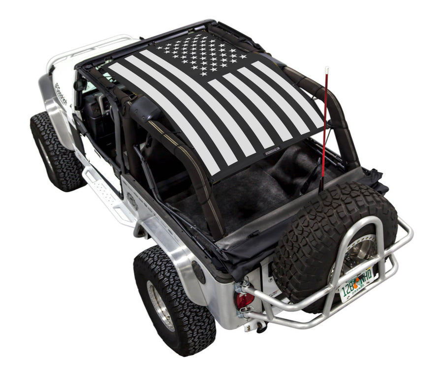 LJ Tactical Flag Solid Jeep Wrangler - SPIDERWEBSHADE