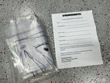 Contents of custom shape shade top such as intake form and plastic to outline rollcage