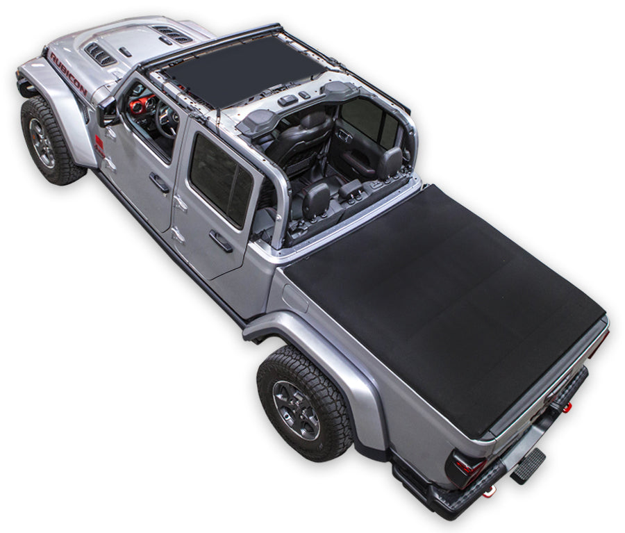 Jeep Gladiator Sunshade Mesh Top JTkini - SPIDERWEBSHADE