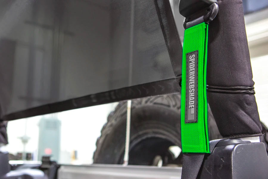 SUGERHILL × Wrangler スラックス Jeep Wrangler JK JK2D Seat Belt Silencers - SPIDERWEBSHADE