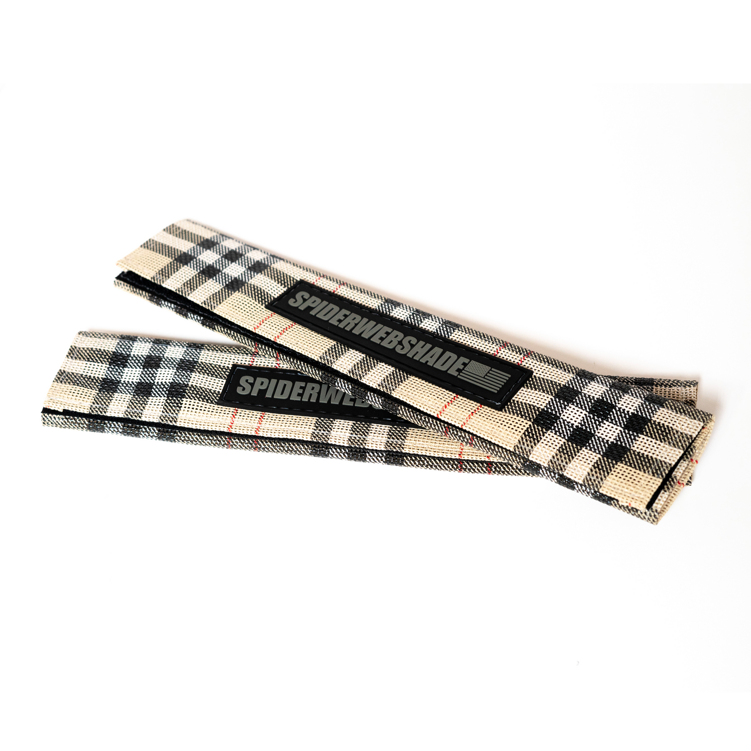 Tan Plaid Print Bundle, Beach Bag, Seatbelt Silencers, and GrabBag