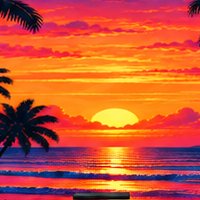 Paradise Sunset design swatch